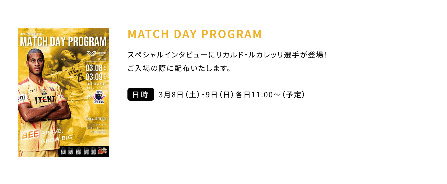 2024-25 大同生命SV.LEAGUE MEN 第18節 vs.東京グレートベアーズ